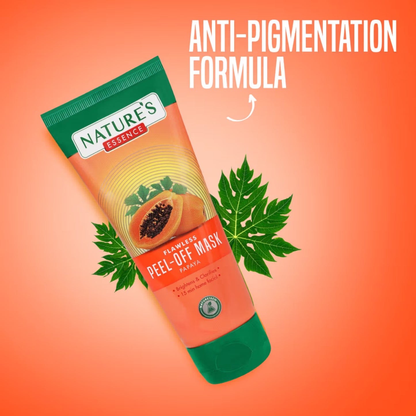 Nature's Essence Flawless Peel-Off Mask For Glowing Skin Papaya Face Mask (50 g)