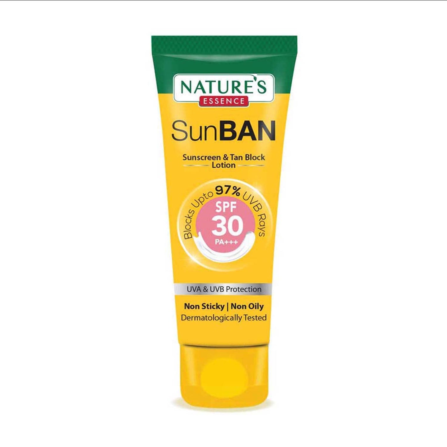 NATURES ESSENCE Sunban Suncreen Spf 30 Pa+++ | No White Cast And Broad Spectrum Sun Screen | For All Skin Types | Non Greasy | Lightweight | For Men & Women | 30Ml