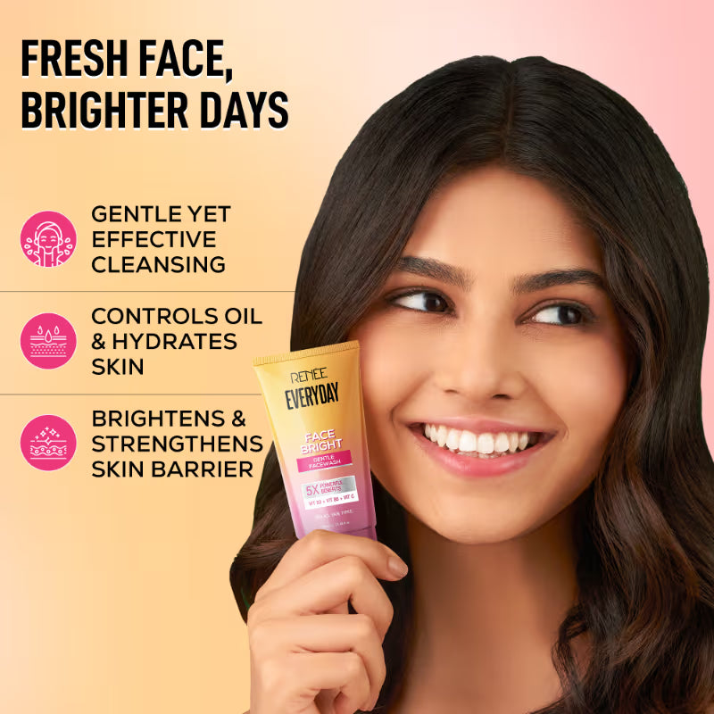 RENEE Cosmetics Everyday Face Bright Gentle Facewash (100ml)