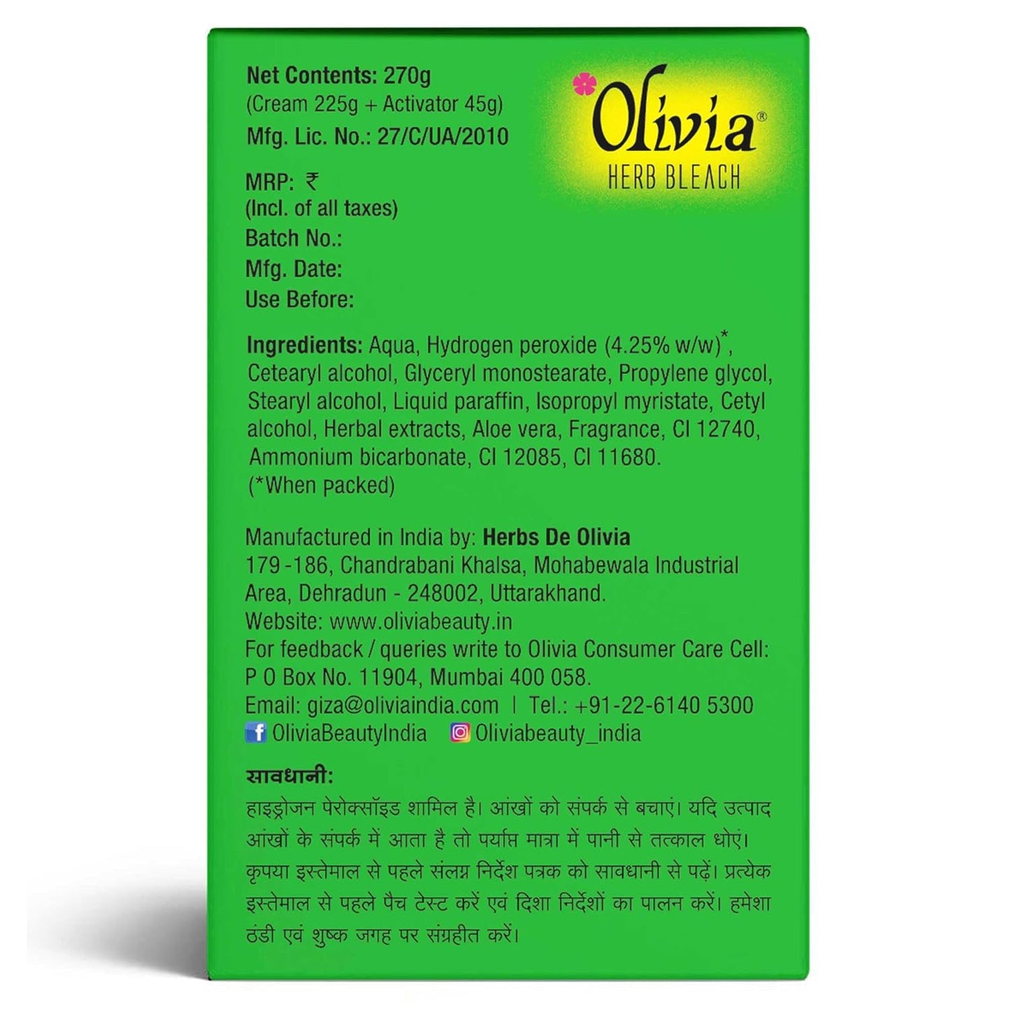 Olivia Herb Bleach