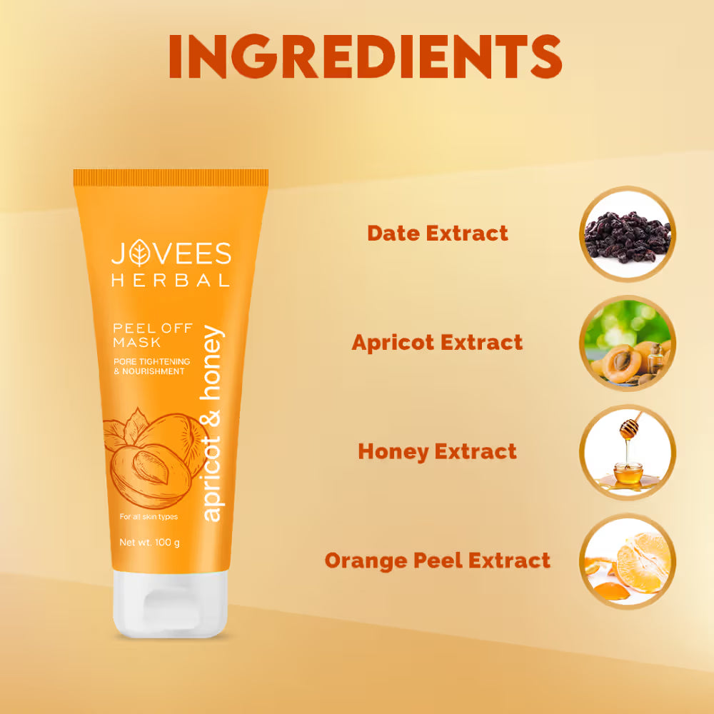 Jovees Apricot & Honey Peel off Mask (100g)
